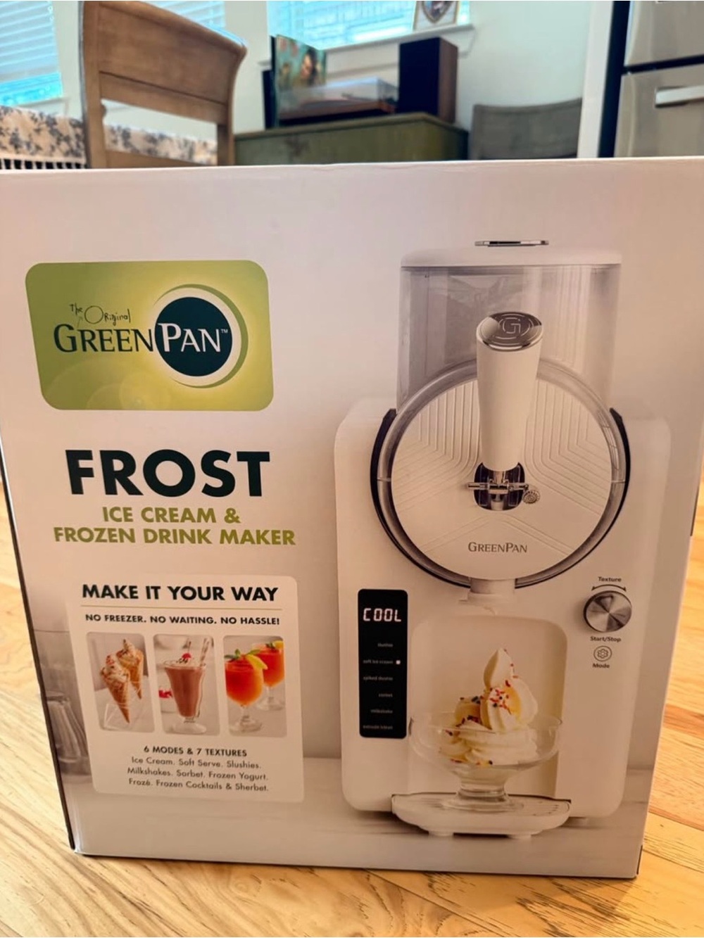 GreenPan Frost Ice Cream & Frozen Drink Maker - White